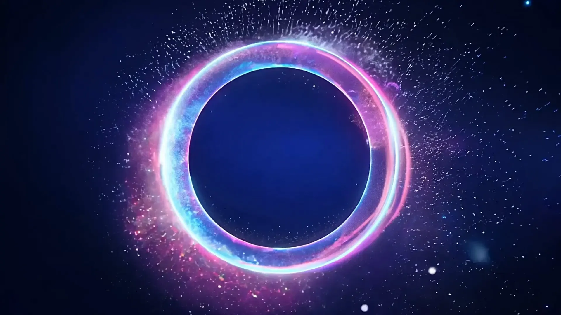 Cosmic Energy Ring Effect Overlay for Logo Animation